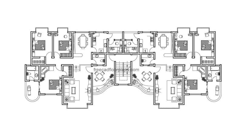 Apartments Autocad Plan 1404202