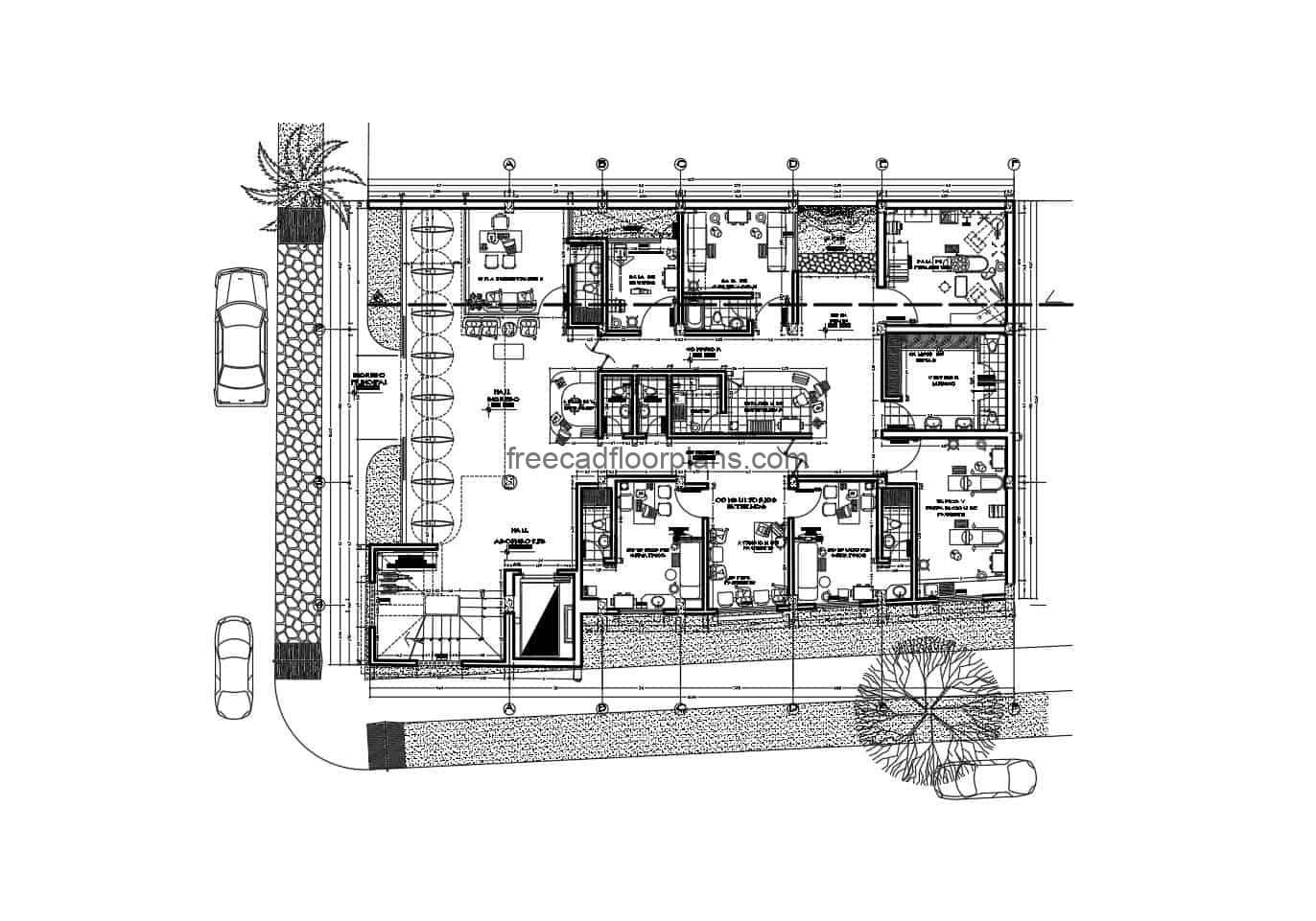 Autocad House Plan Download Free