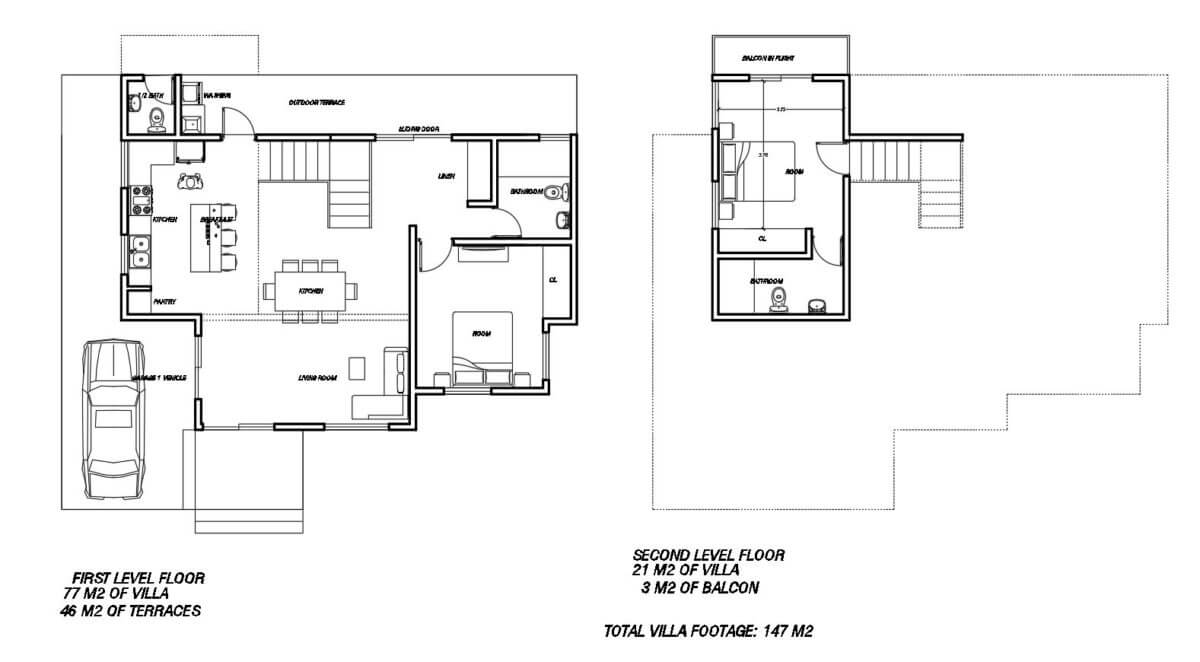  Two  storey  House  Autocad  Plan  2905201 Free Cad  Floor Plans 