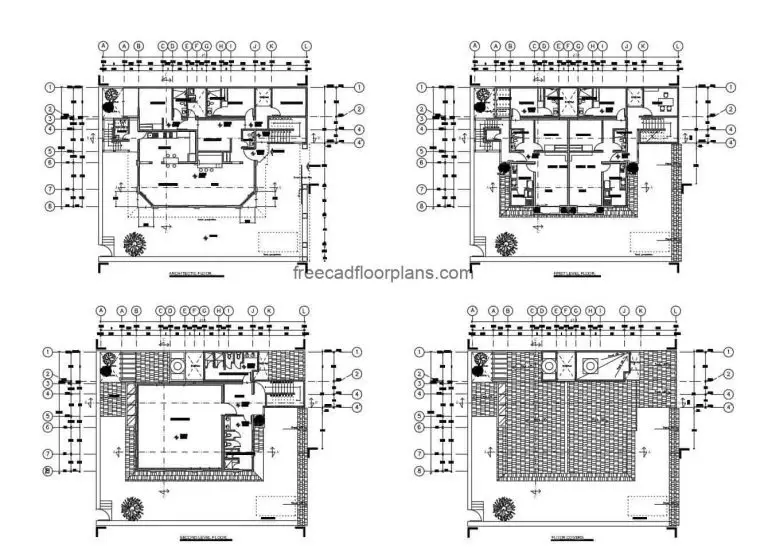 Two-Storey Residence Autocad Plan, 2607203