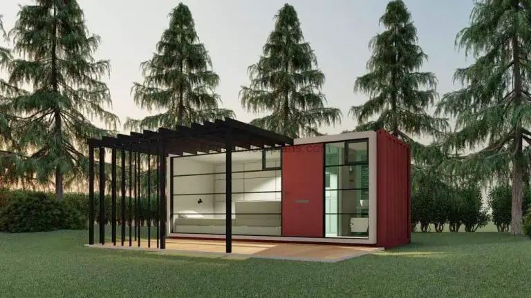 Small 20 ft. Container House AutoCAD Plan, 705211