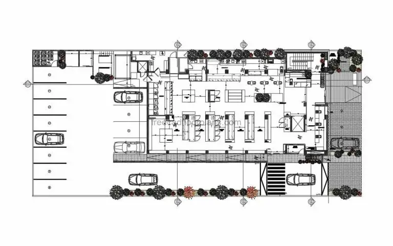 Complete Grocery Store, AutoCAD Plan