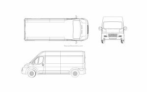 fiat ducato dwg autocad drawing for free download