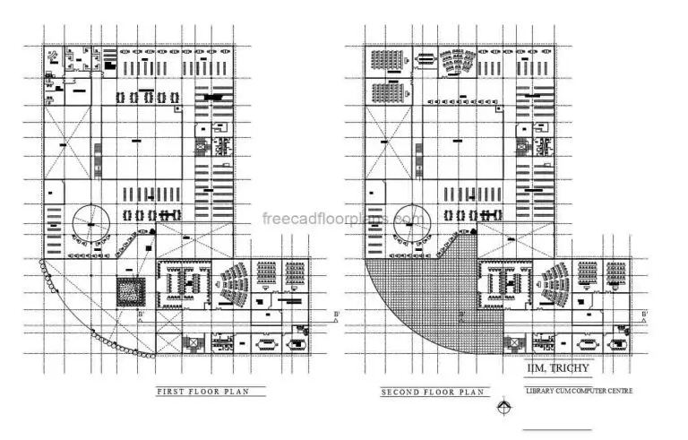 Complete Library, AutoCAD Plan