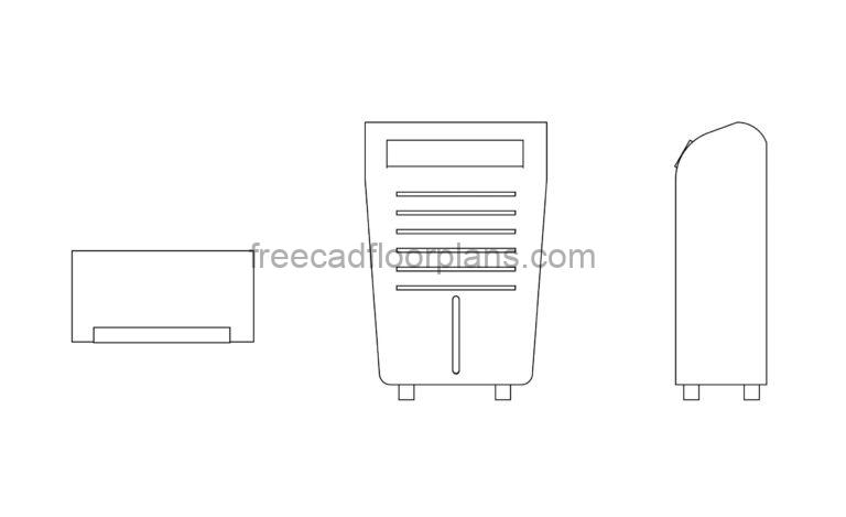 Dehumidifier-Free AutoCAD Block