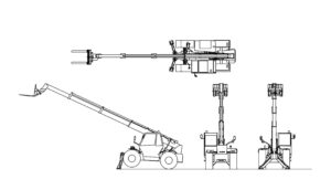 manitou drawing model in dwg format all 2d views for free download
