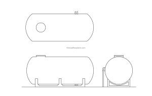 dwg cad block of a diesel fuel tank dwg drawing model for free download