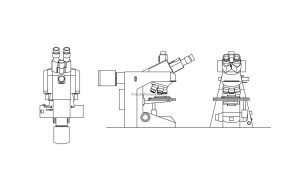 microscope cad block drawing, planand elevation views file for free download