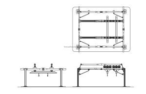 overhead crane dwg cad block drawing elevations views and plan file for free download