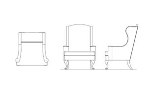 winch chair cad block drawing 2d views front and plan, file for free download