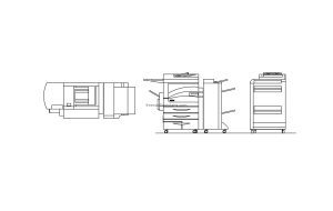 xerox machine cad blok drawing dwg format file for free download