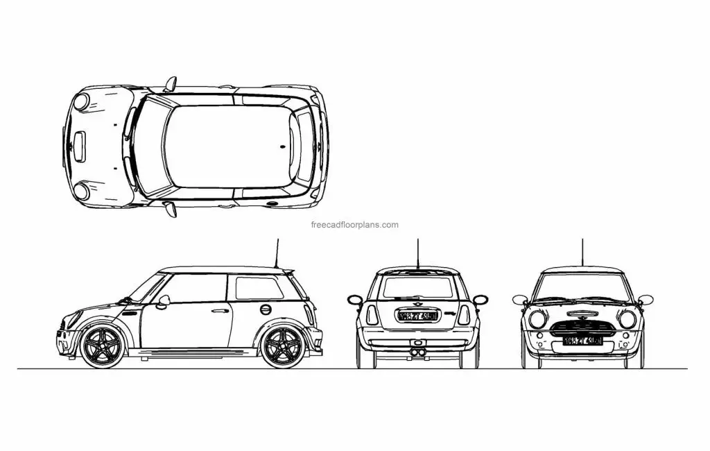 Mini Cooper - Free CAD Drawings