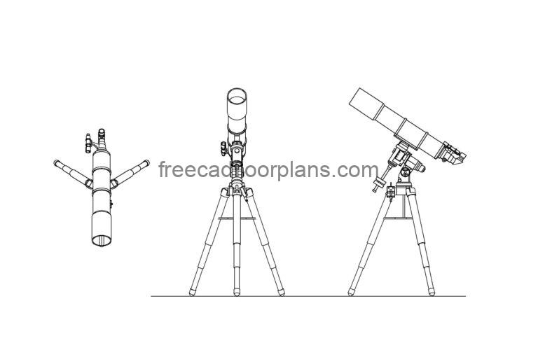 Telescope, Plan+Elevations