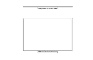 white board autocad drawing plan and elevations 2d views dwg file for free download