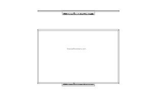 white board autocad drawing plan and elevations 2d views dwg file for free download