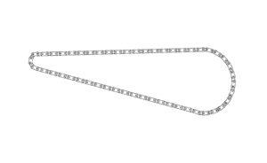 autocad block drawing of a bicycle chain side 2d view elevation, dwg file for free download