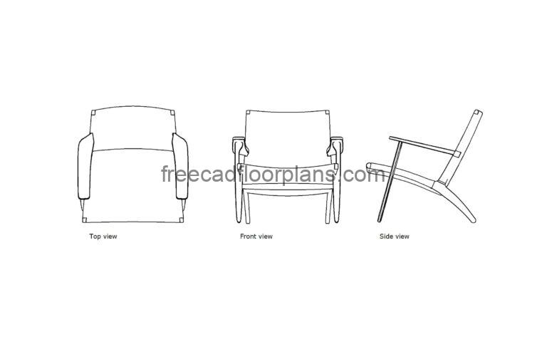 Easy Chair, AutoCAD Block
