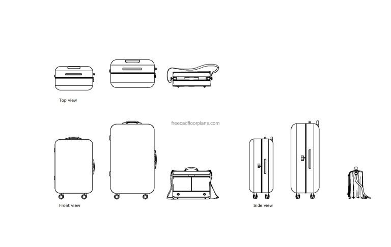 Suitcases, Plans+Elevations