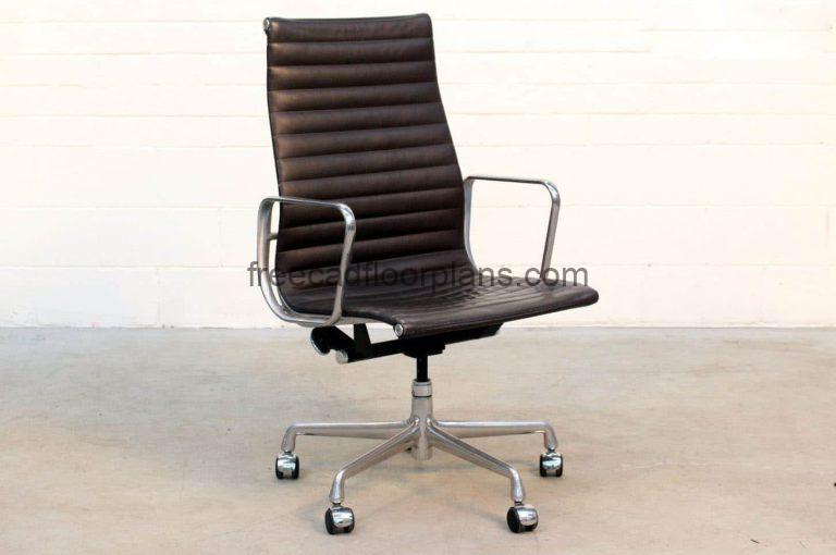 Eames Aluminum Group Chair, AutoCAD Block