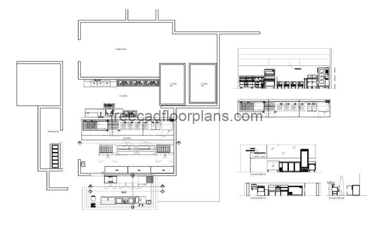 Full Commercial Kitchen Layout