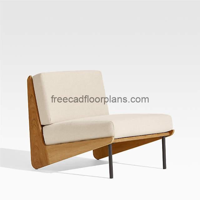 Kinney Lounge Chair, AutoCAD Block