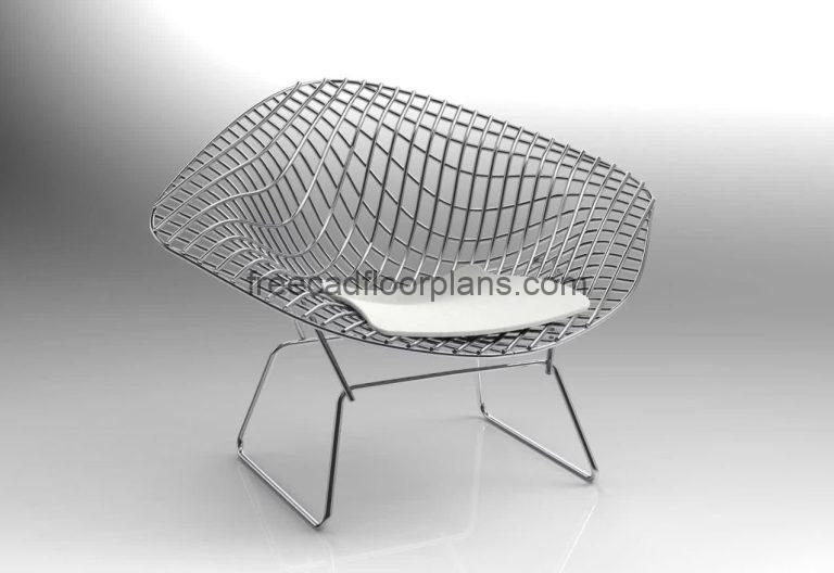Bertoia Diamond Wire Chair