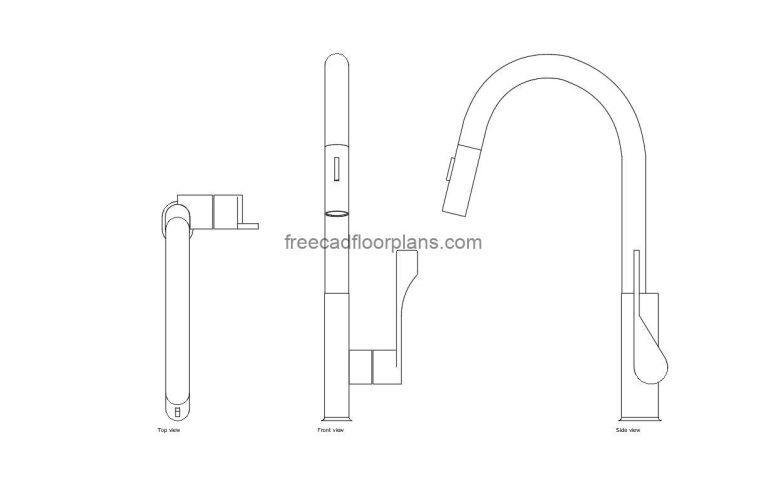Hansgrohe Kitchen Faucet, AutoCAD Block