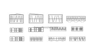 12 wardrobes plan 2d view, autocad drawing, dwg file free for download