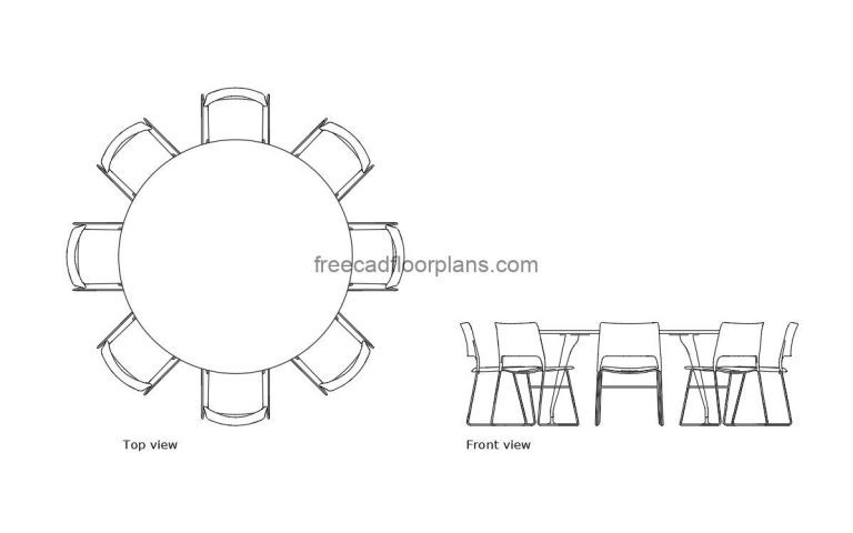 Round Table Seating 8