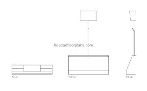 urinal trough autocad drawing, plan and elevation 2d views, dwg file free for download