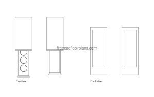 modern kitchen pull out cabinet autocad drawing, plan and elevation 2d views, dwg file free for download