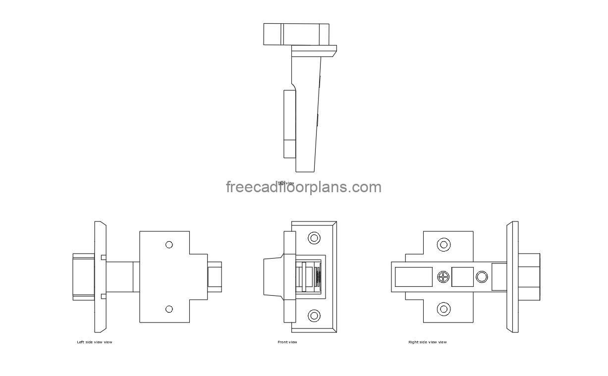 blum full overlay hinge autocad drawing, plan and elevation 2d views, dwg file free for download