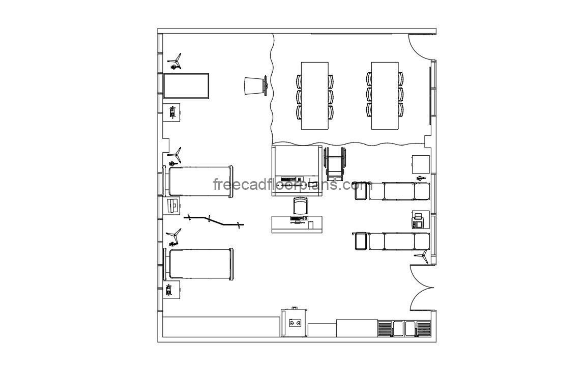 nursing room autocad drawing, plan and elevation 2d views, dwg file free for download