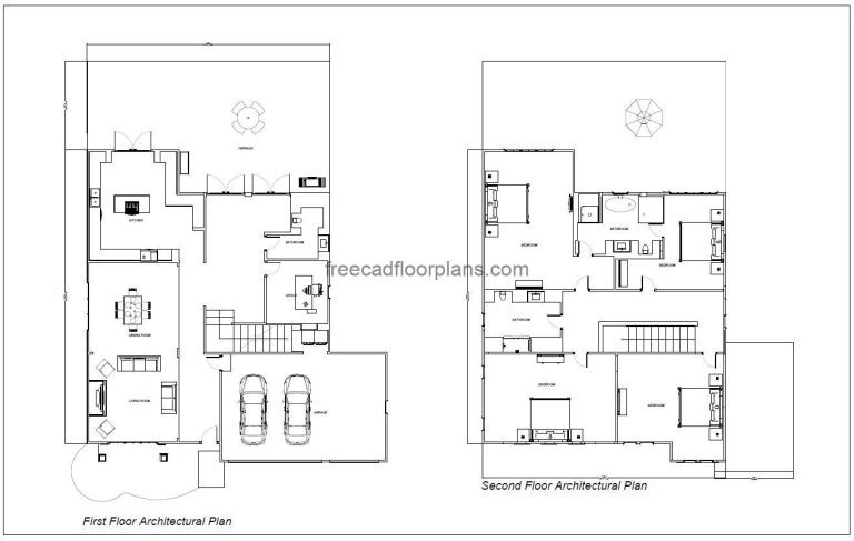 Two Storey 50×60 House-4 Bedrooms