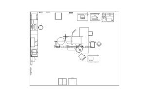 x-ray radiology room autocad drawing, plan 2d view, dwg file free for download