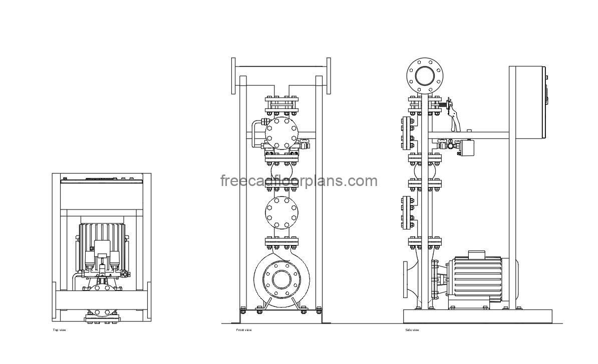 Fire Fighting Pump - Free CAD Drawings