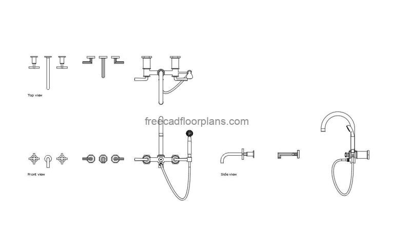 3 Wall Mount Tub Faucets