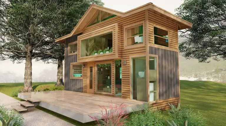 Tiny House Cabin-Two-Story With Two-Bedroom