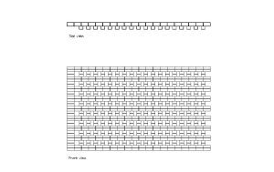 perforated brick wall autocad drawing, plan and elevation 2d views, dwg file free for download